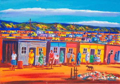 Grand Maghadlela - 0riginal artwork - (Framed size 76cm x 59cm)