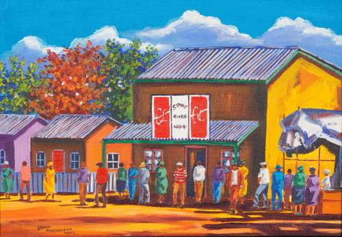 Grand Maghadlela - 0riginal artwork - (Framed size 76cm x 59cm)