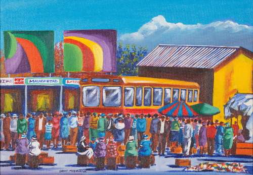 Grand Maghadlela - 0riginal artwork - (Framed size 76cm x 59cm)