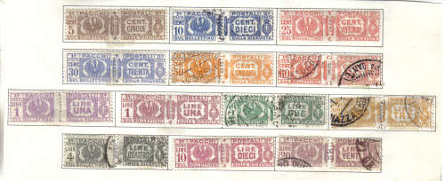 ITALY1927/39 ISSUE Mi#24/35 PACKET/PARCEL STAMPS FULL SET DIFFICULT C/V R????.00 LOOK SCAN