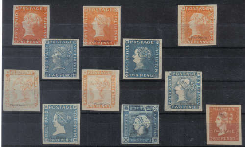 MAURITIUS SELECTION MINT FAX-SIMILE COPIES IF GENUINE C/V VERY HIGH GREAT SPACE FILLERS LOOK BELOW