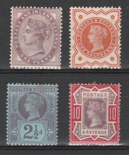 GREAT BRITIAN QV ISSUES SELECTION MINT*  LOOK SCAN