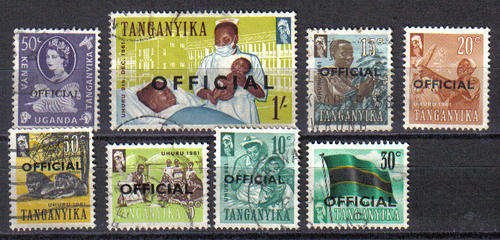 TANGANYIKA SELECTION "OFFICIAL" OVERPRINTS!!