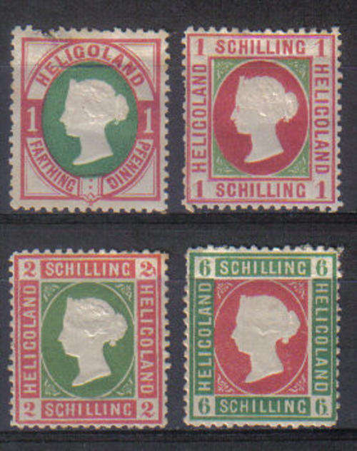 GERMAN CLASSIC STATES HELIGOLAND SET 1869 MINT WOW!!!