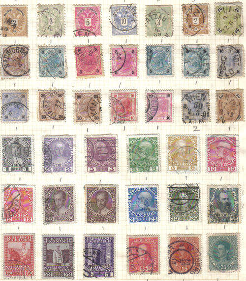 AUSTRIA COLLECTION ON PAGES LOOK BELOW 4 SCANS!!
