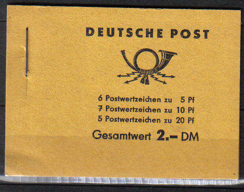 GERMANY D.D.R.COMPLETE BOOKLET ISSUED 1960 MINT DIFFICULT ALL INTACT  SCARCE!!
