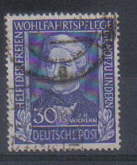 GERMANY BUNDESREPUBLIK 1949 ISSUE F.U. KEY VALUE Mi#147 VALUE R1,350.00 LOOK BELOW