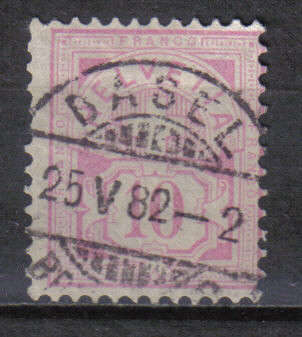 SWITZERLAND CLASSIC ISSUE 1882 "WHITE PAPER" SCARCE Mi#47 F.U. C/V R1,190.00 LOOK BELOW