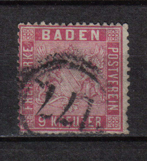 GERMANY BADEN 1851 ISSUE SELECTION Mi#12 F.U. C/V R2,940.00 LOOK BELOW