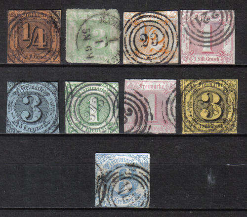 GERMANY THURN & TAXIS ISSUE SELECTION F.U. C/V R????.00 LOOK BELOW