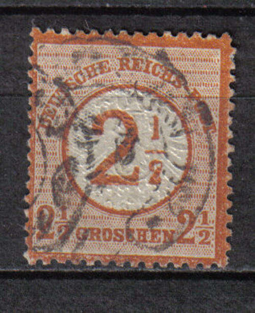 GERMANY REICH 1874 CLASSIC ISSUE Mi#29 F.U. SCARCE HORSESHOE CANCEL C/V R1,200.00 LOOK BELOW