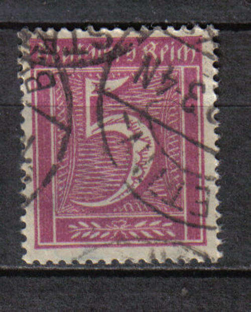 GERMANY REICH 1921 CLASSIC ISSUE Mi#177 F.U. VERY SCARCE SIGNED X2 C/V R3,650.00 LOOK BELOW