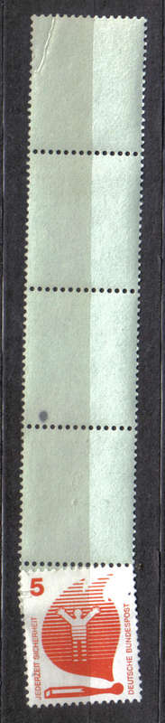 GERMANY DBR 1971 ISSUE Mi# 694 MINT** COIL STRIP END VARIETY SCARCE  LOOK SCAN