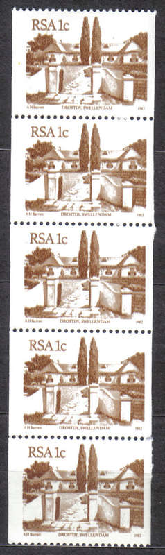 SOUTH AFRICA 1977 ISSUE PROTEA SACC#532 COIL STRIP MINT** VARIETY DOUBLE PRINT? LOOK SCANS X2