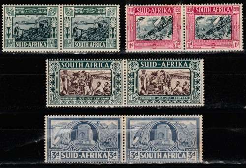 SOUTH AFRICA 1938 ISSUE KGV SACC#75/78 FULL SET MINT * LOOK SCAN.