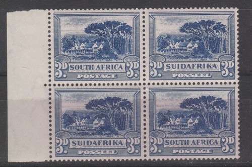 SOUTH AFRICA 1933 ISSUE SACC#46 MINT** INVERTED W/M BLOCK OF 4 + VARIETY SAHB V READ BELOW LOOK SCAN