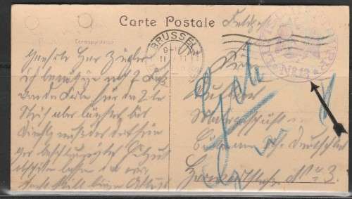 GERMANY WWI AIR FORCE ZEPPELIN LUFTSCHIFFTRUPP No13 CACHET APPLIED READ LOOK SCAN