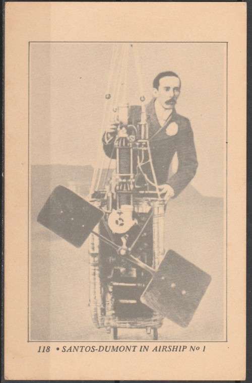 SANTOS-DUMONT IN "AIRSHIP NO 1"  REAL PHOTO WOW!!!! LOOK SCAN BELOW