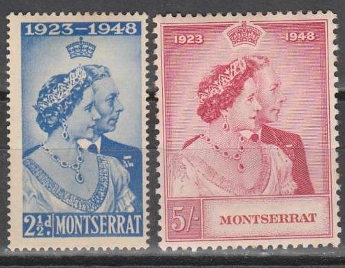 MONTSERRAT 1948 ISSUE SG#115/16 FULL SET MINT* CV/R350.00 LOOK SCAN X 2