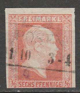 GERMANY PREUSSEN 1850 ISSUE Mi#1 F.U. SIGNED C/VR1,250.00 LOOK SCAN X 2