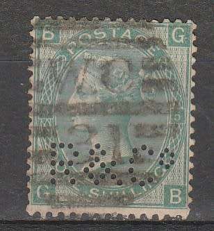 GREAT BRITIAN QV ISSUE 1871  F.U. PL 5   WITH PERF/IN  C/VR1,050.00 LOOK SCAN X 2