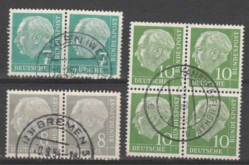 A SELECTION OF HESS PAIRS AND BLK OF 4 F.U. LOOK SCAN SOME VALUE NOTED.