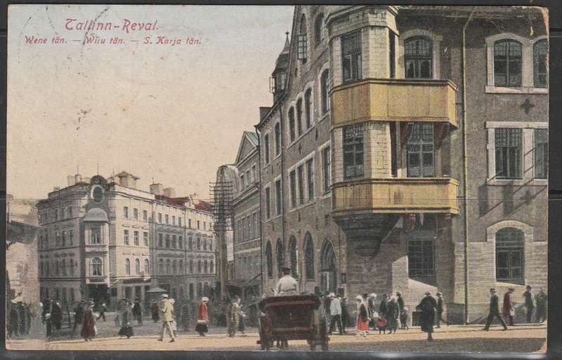 A POST CARD SHOWING CALLINN-REVAL MAILED 1924 TO SOUTH AFRICA LOOK SCAN X 2