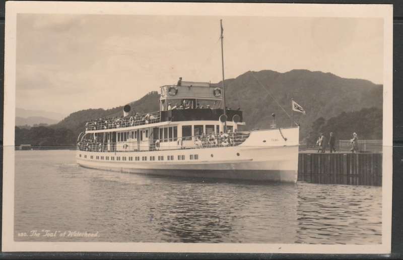 A  POST CARD SHOWING THE TEAL SHIP AT WATERHEAD   MINT LOOK SCAN
