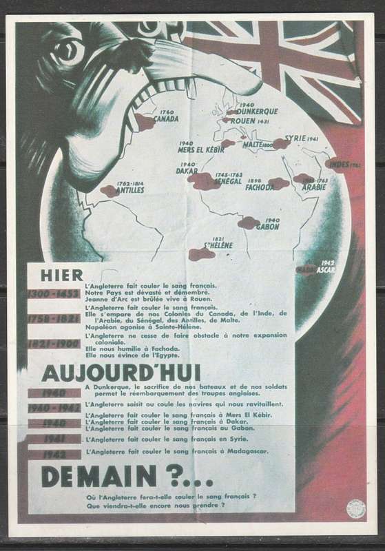 COLOUR POST CARD FRENCH LANGUAGE POSTER CRITICAL OF THE BRITISH MINT LOOK SCAN
