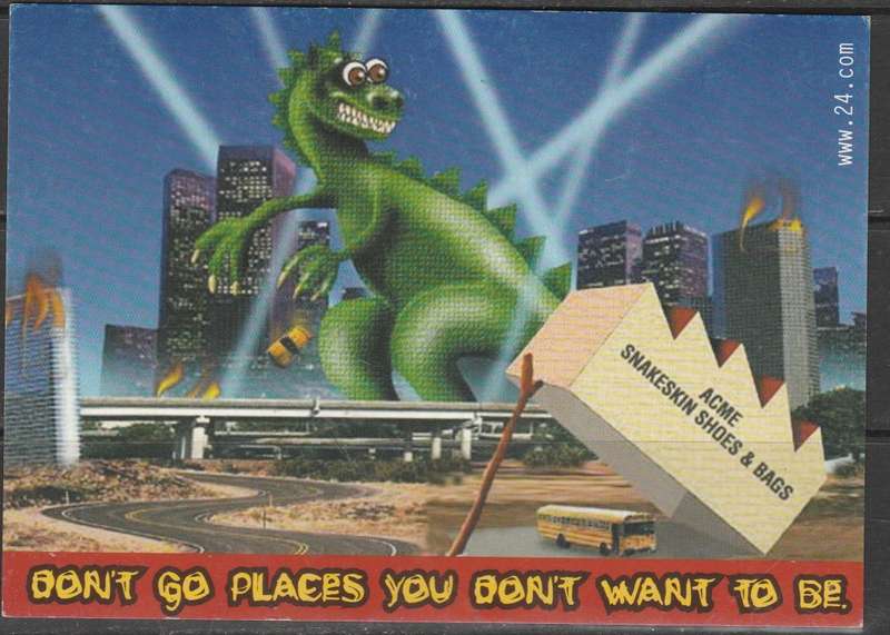 COLOUR POST CARD DON'T GO PLACES YOU DONT WANT TO BE MINT LOOK SCAN