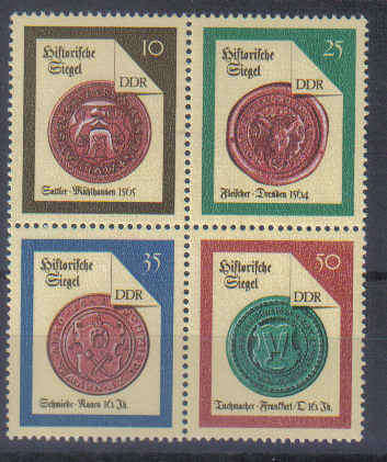 Germany DDR Block of 4 Mint