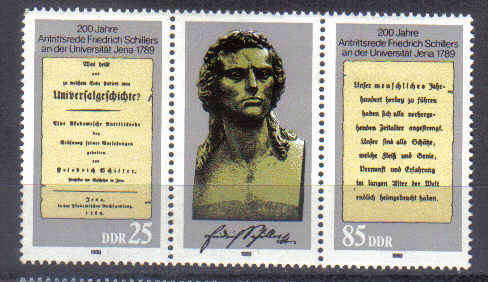 Germany DDR 1989 Issue Mint Setenant Strip.