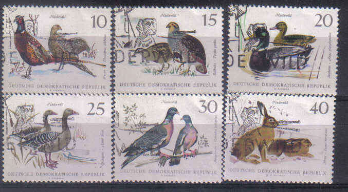 Germany DDR  F.U. Birds Set Issued 1968