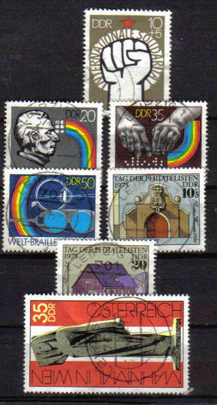 Germany DDR Selection Used 1975 Issues