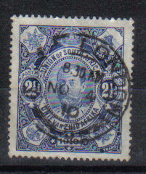 SOUTH AFRICA FIRST STAMP OF UNION OF SOUTH AFRICA CANCEL 04/NOV/10 RARE!!!