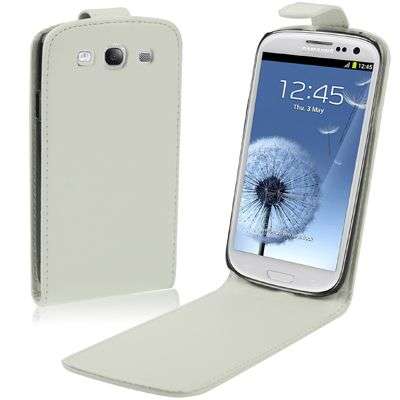 White flip case for Samsung Galaxy S3 I9300