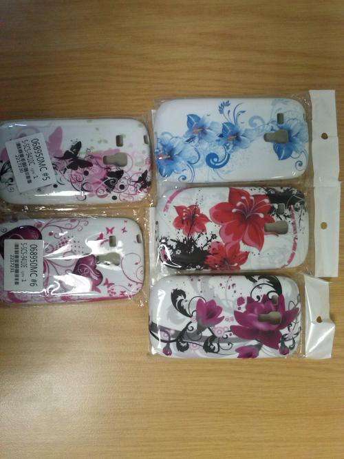 Flower Pattern TPU case for Samsung Galaxy S3 Mini + matte screen protector