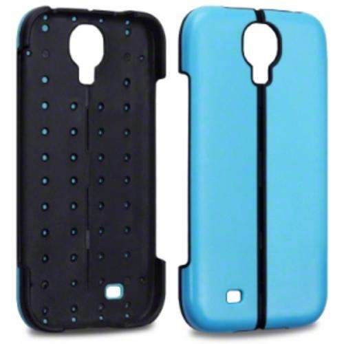 Folding TPU case for Samsung S4 (Blue) + screen protector