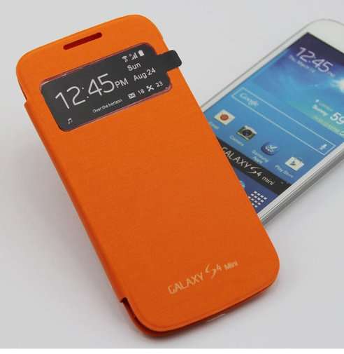 S View case for Samsung Galaxy S4 Mini - Orange