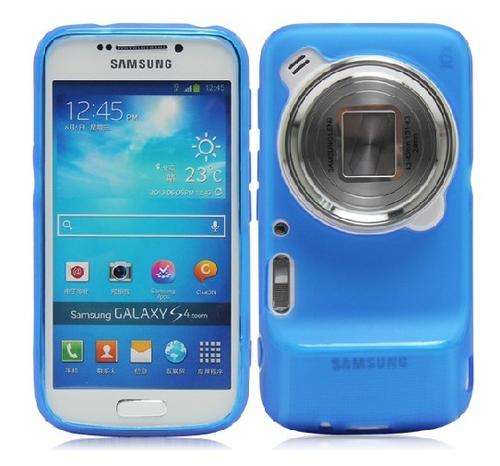 S Line case for Sony Samsung Galxy S4 Zoom (Blue) + Screen protector