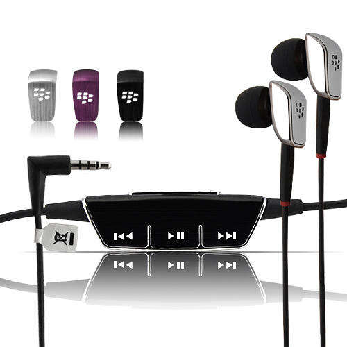 Blackberry earphones with media and volume control