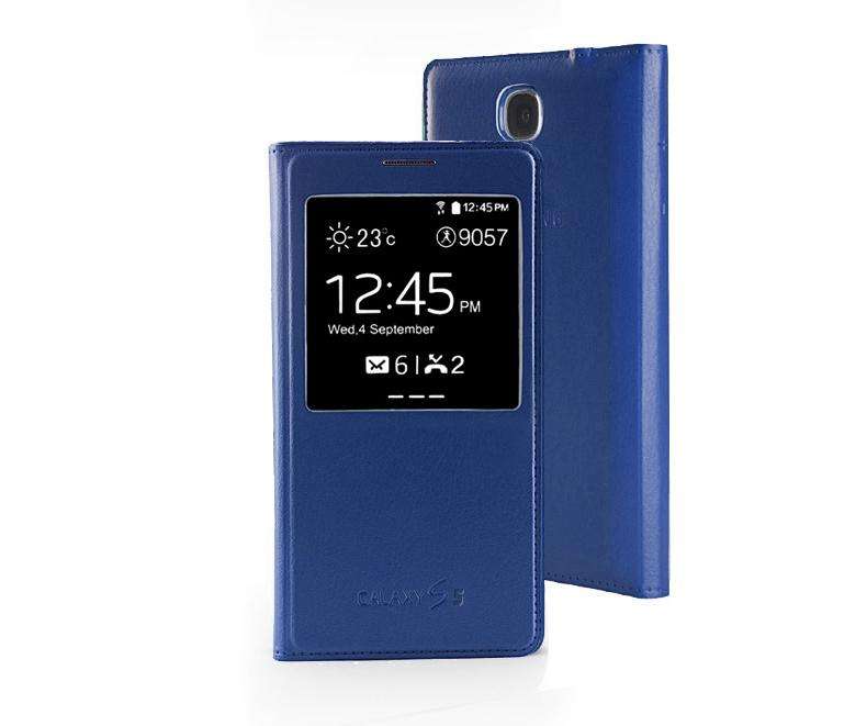 S View case for Samsung Galaxy S5 I9600 - Dark Blue