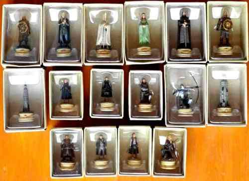 Lord of the Rings Chess Set Collection  -  Painted Lead Figurines - Originating from London