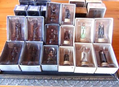 Lord of the Rings Chess Set Collection  -  Painted Lead Figurines - Originating from London