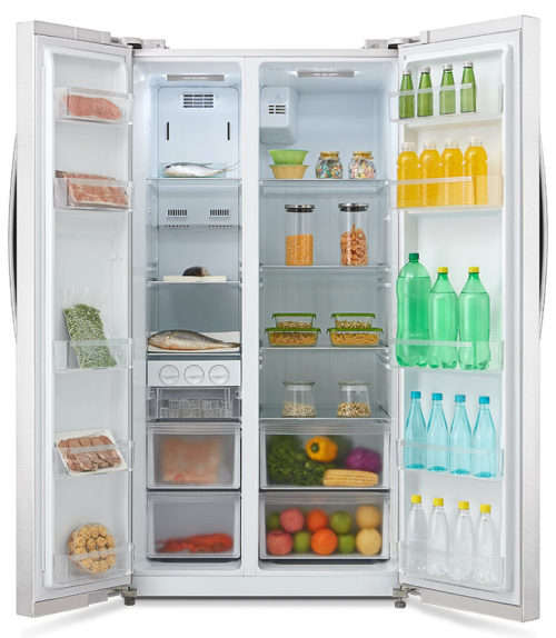 MIDEA 527L Side by Side Fridge/Freezer - White - World's No. 1 Refrigerator Exporter
