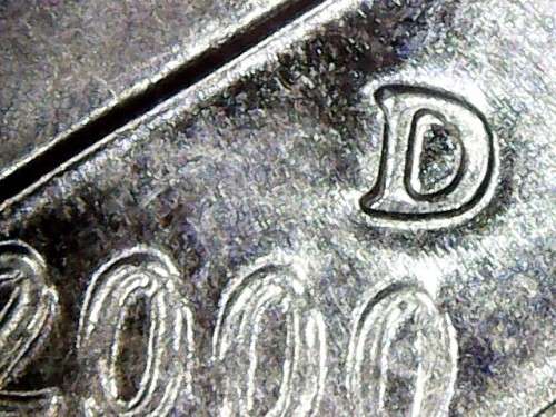 2000D rooseveld double die error coin rare and valuable. see description for photos .