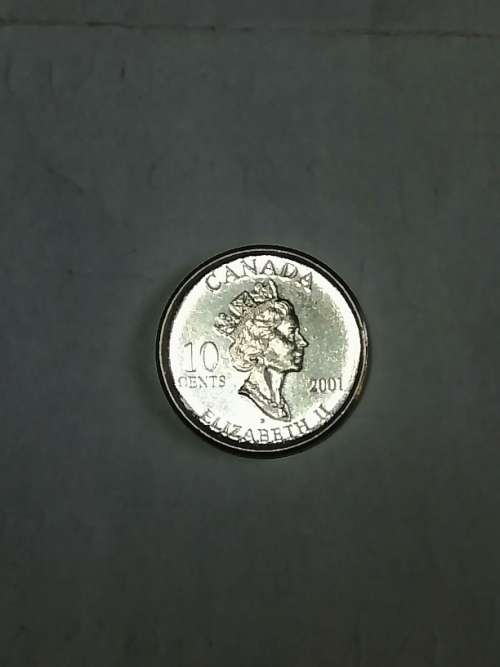 2001 YER OF VOLUNTEERS CANADIAN 10 CET COIN