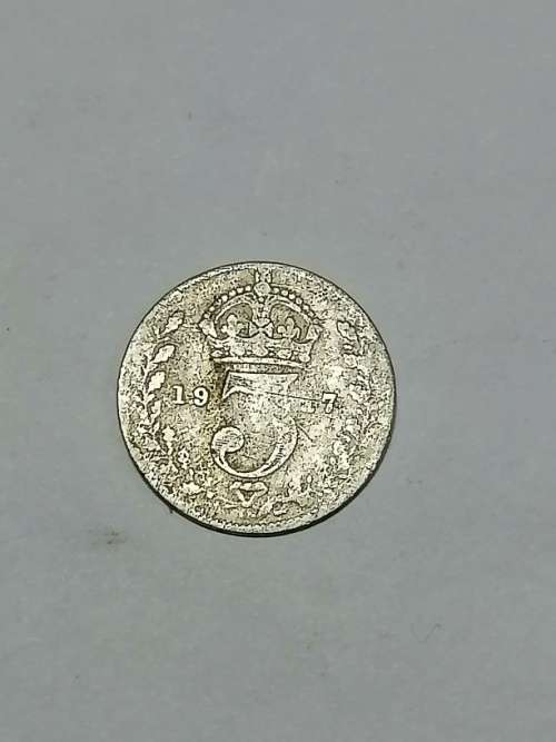 1917 3 PENCE GREAT BRITAIN COIN