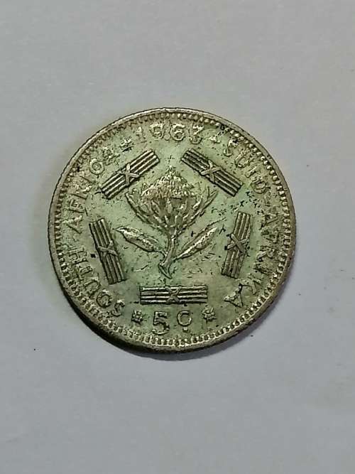 1963 50 CENTs SOUTH AFRICA SILVER COIN