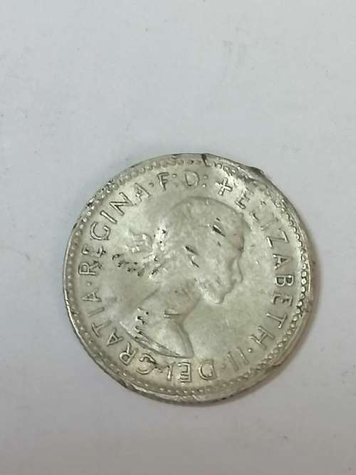 1961 SIXPENCE AUSTRALIA,SILVER COIN, 2,830GRAM,FINENESS, 0,5000.